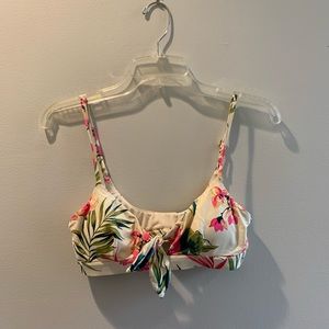 Floral bikini top